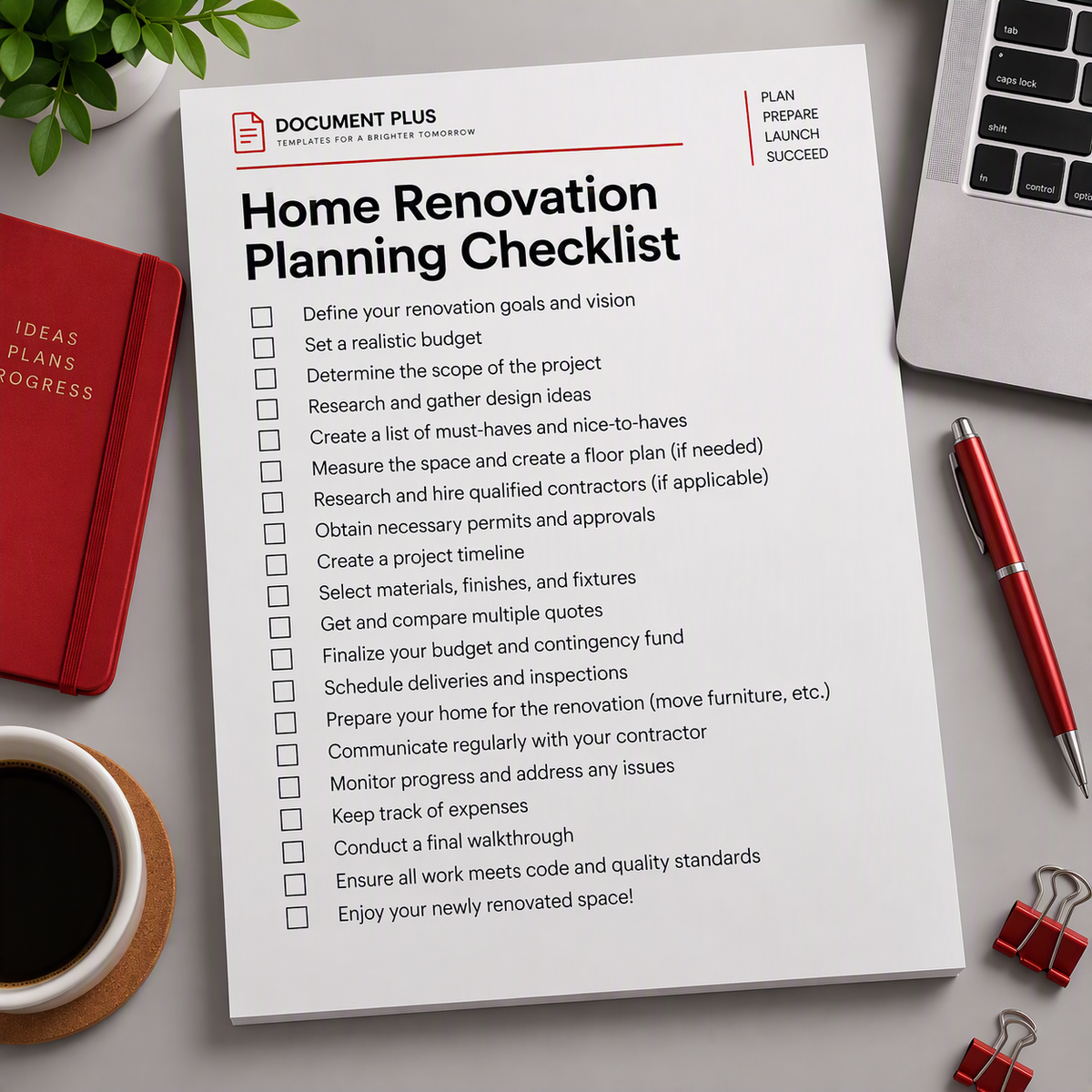 Home Renovation Planning Checklist