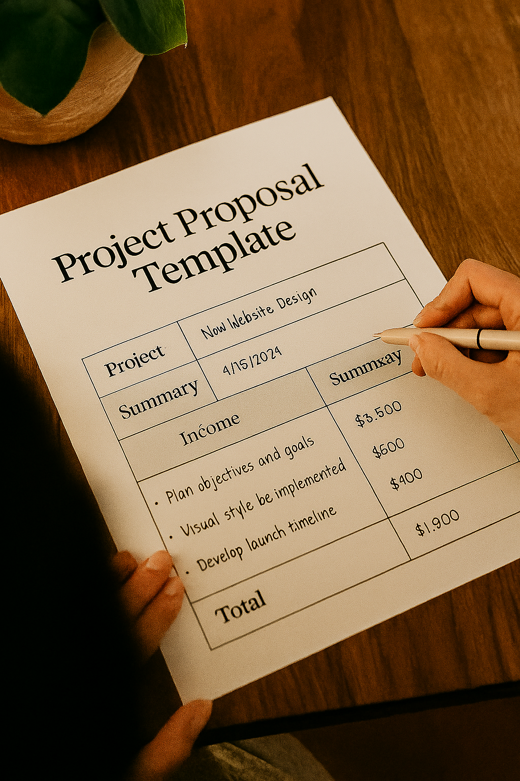 Project Proposal Template (Digital PDF)