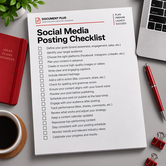 Social Media Posting Checklist