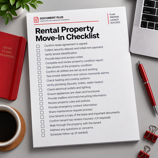 Rental Property Move-In Checklist