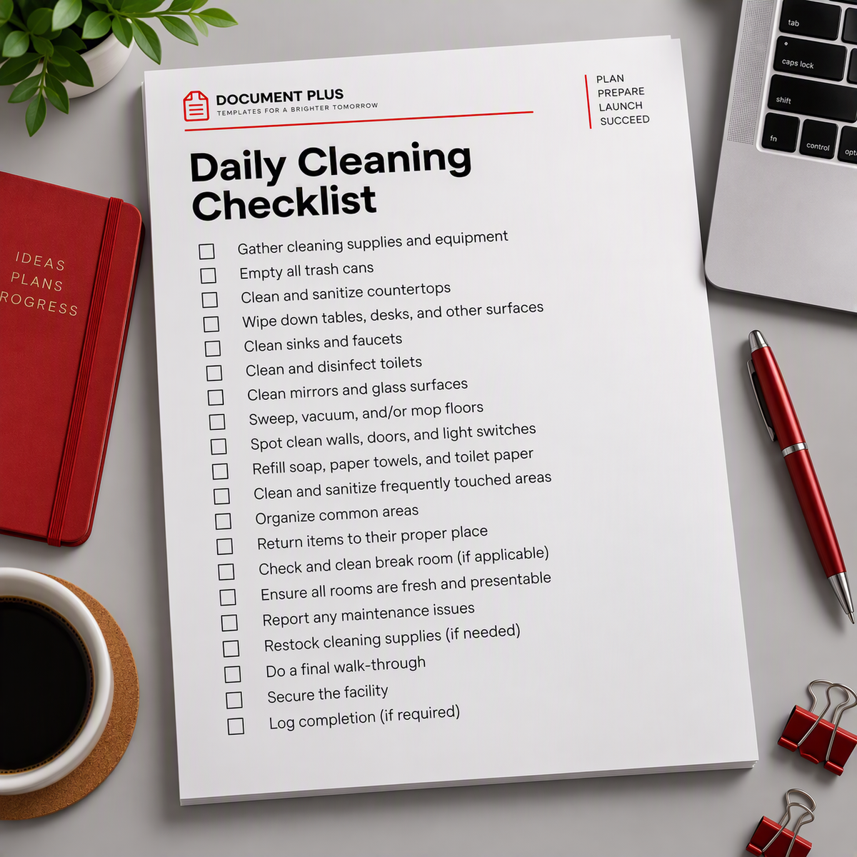 Daily Cleaning Checklist