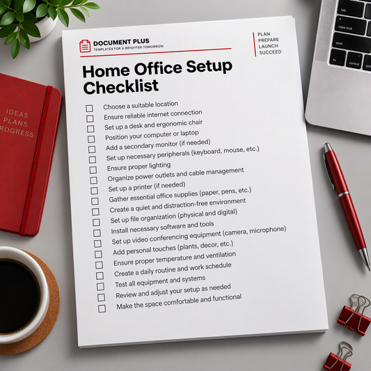 Home Office Setup Checklist