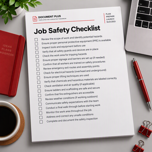 Jobsite Safety Checklist
